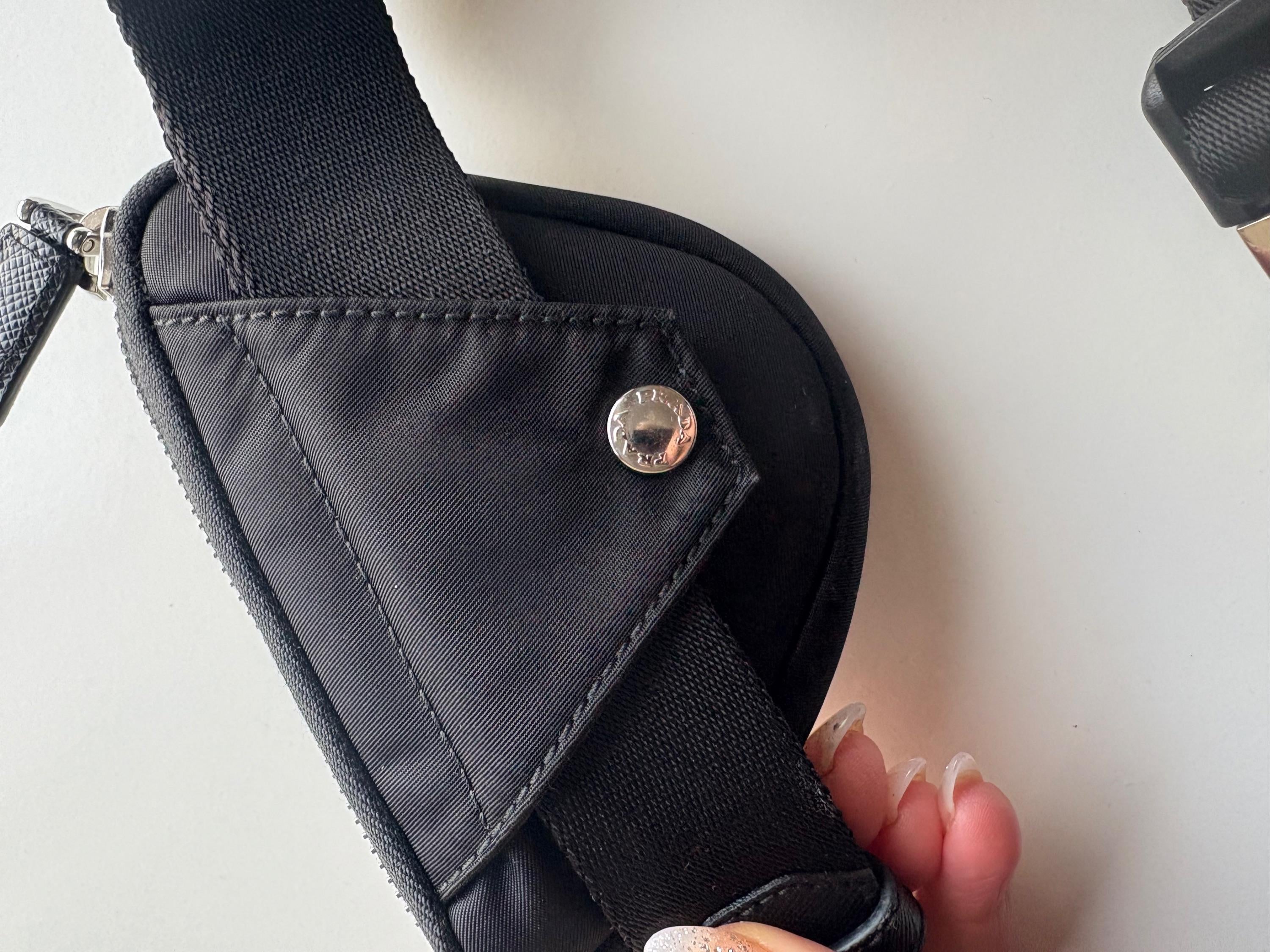 Prada Black Nylon Belt Bag
