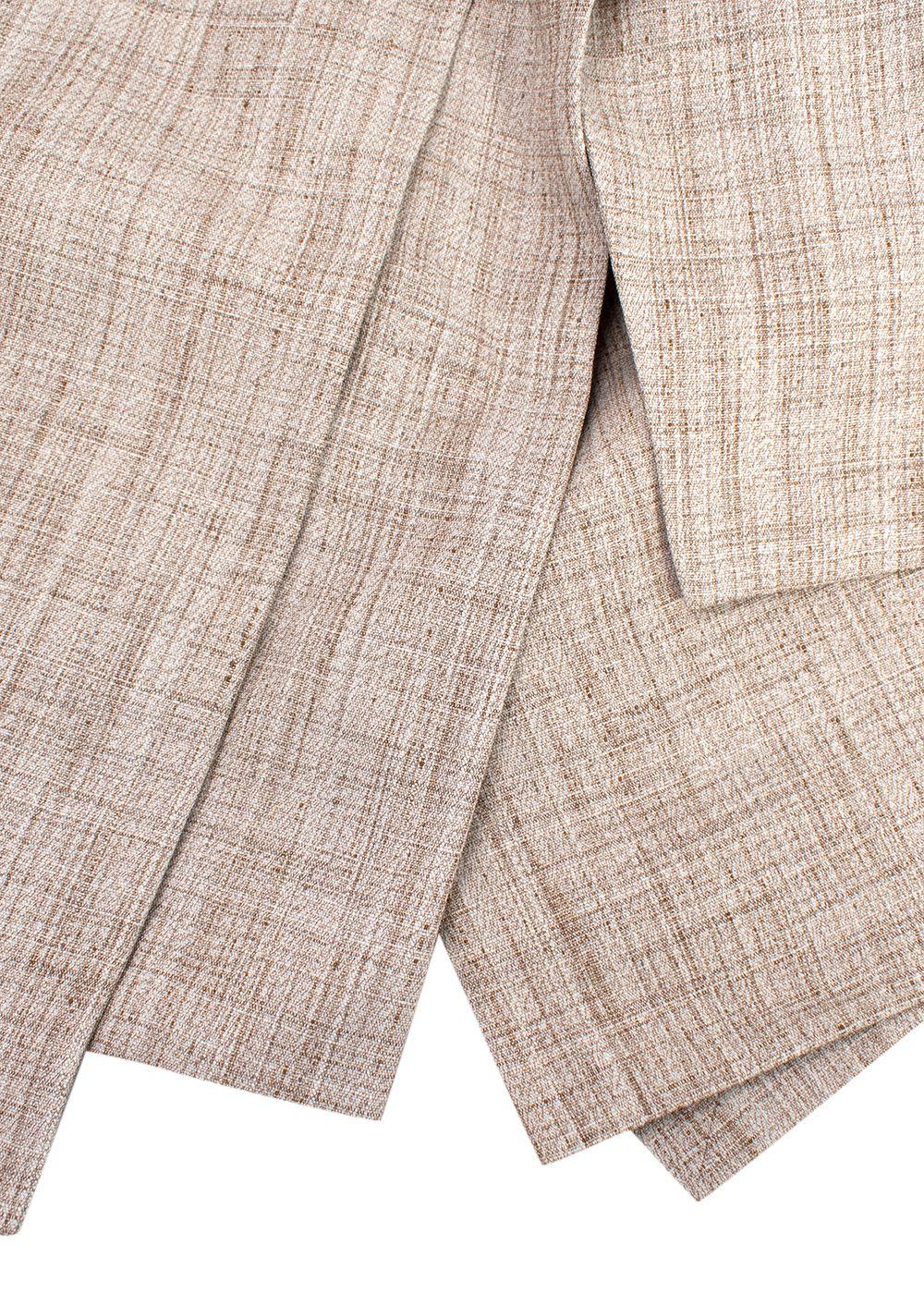 Victoria Beckham Beige Layered Vest