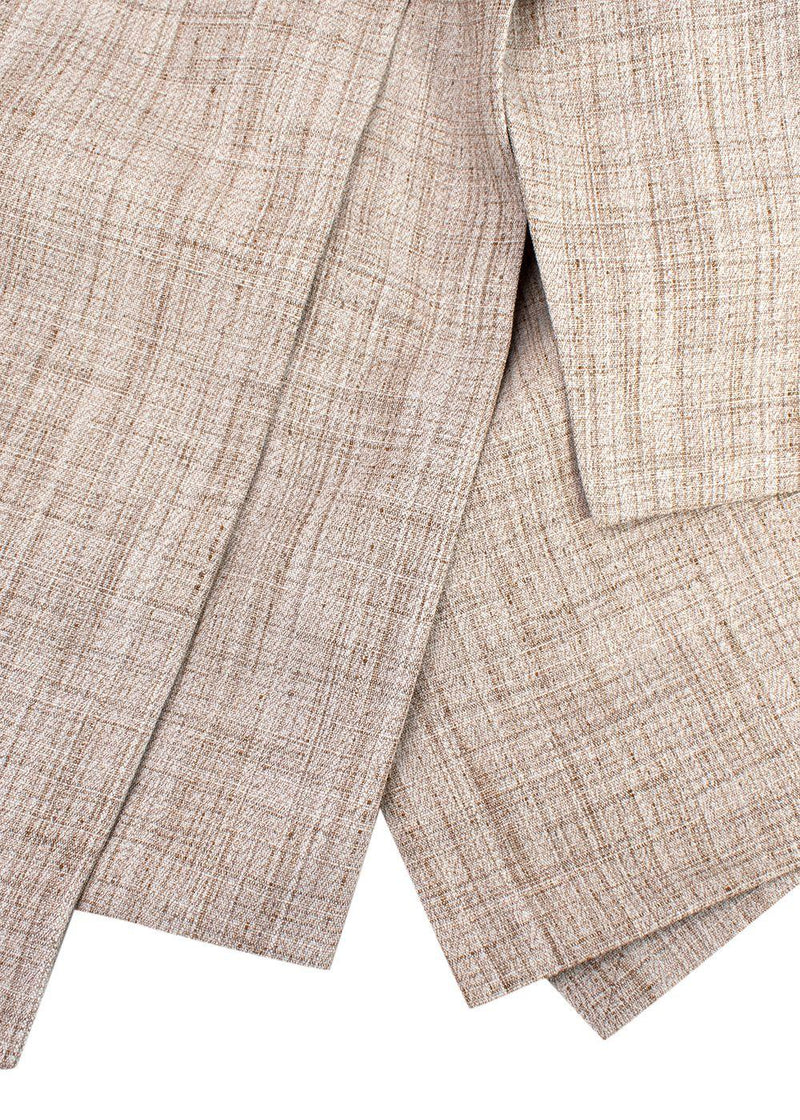 Victoria Beckham Beige Layered Vest