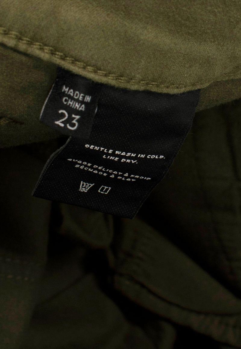 J Brand Khaki Arkin  Ankle Zip Trousers