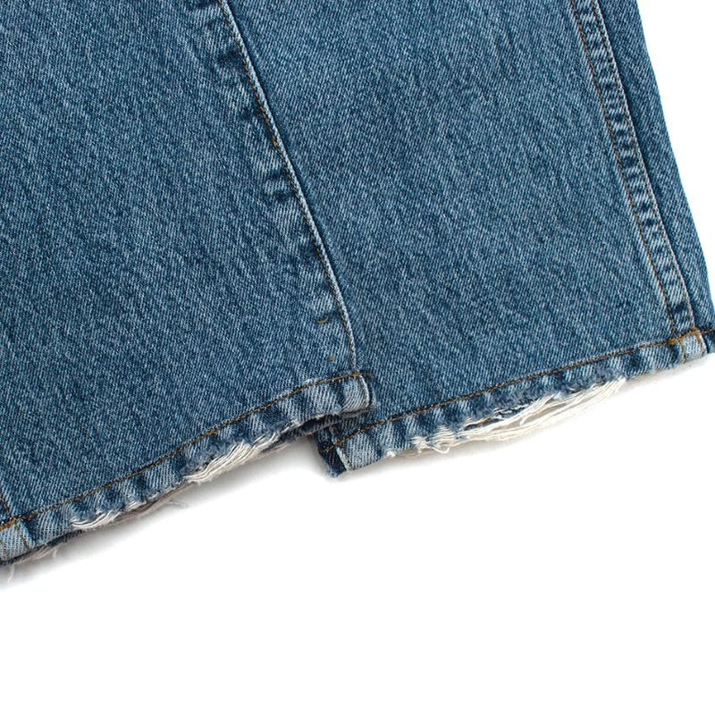 Khaite Blue Denim Kyle Distressed Jeans