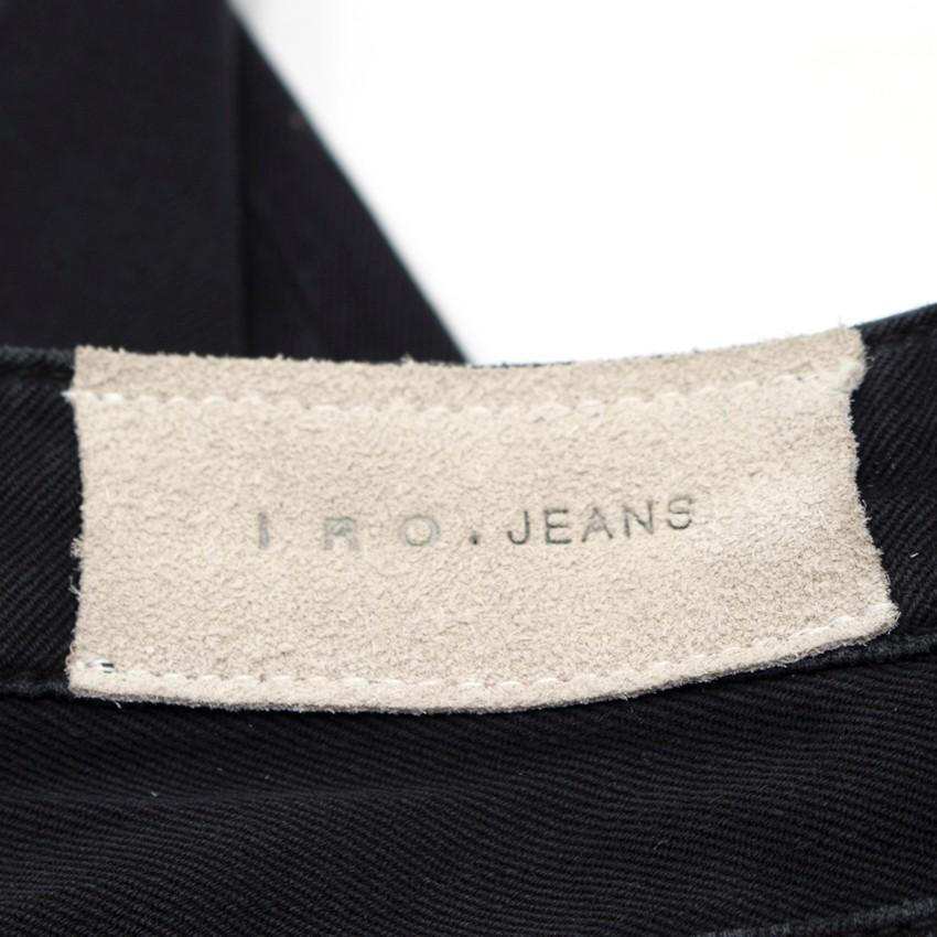 IRO Jarod Ajuste Distressed Black Jeans