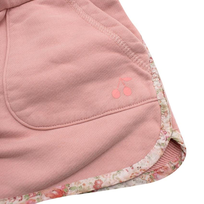 Bonpoint Pink Shorts With Floral Trim