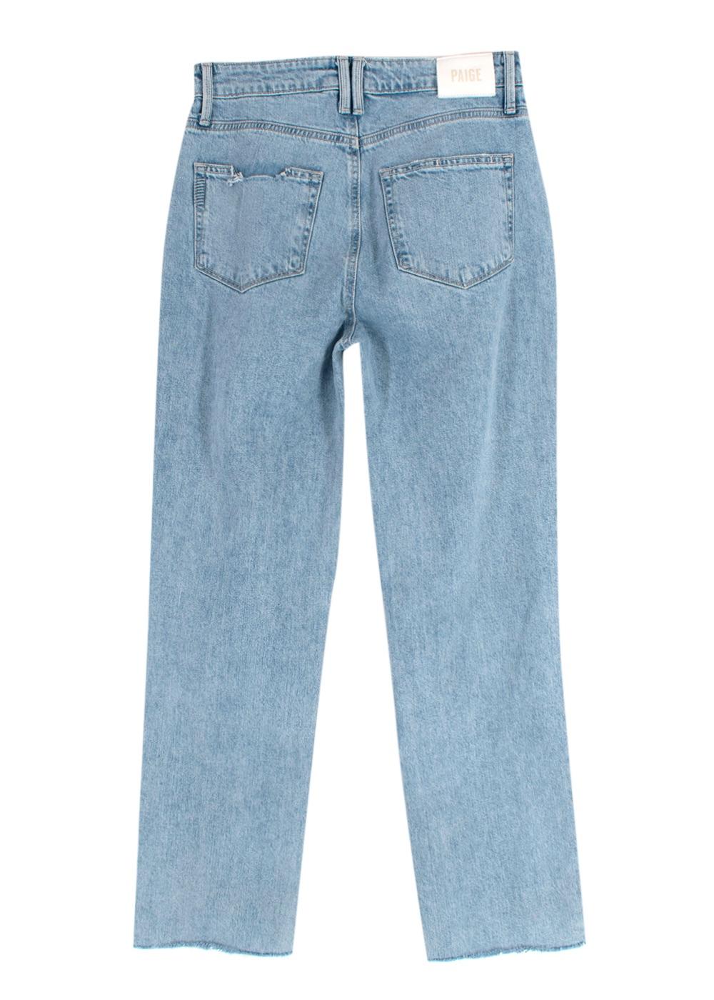 Paige Light Wash Noella Mid-rise Destructed Jeans