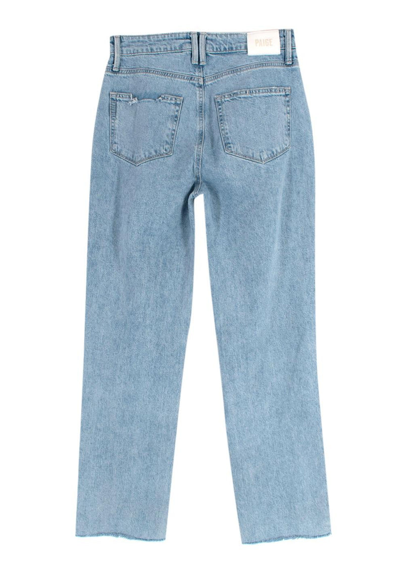 Paige Light Wash Noella Mid-rise Destructed Jeans
