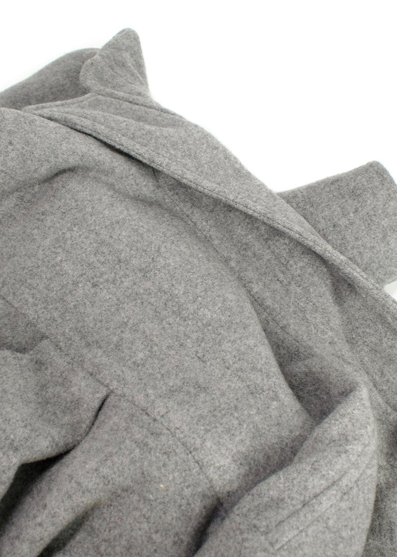 Bevza Grey Longline Wool Coat