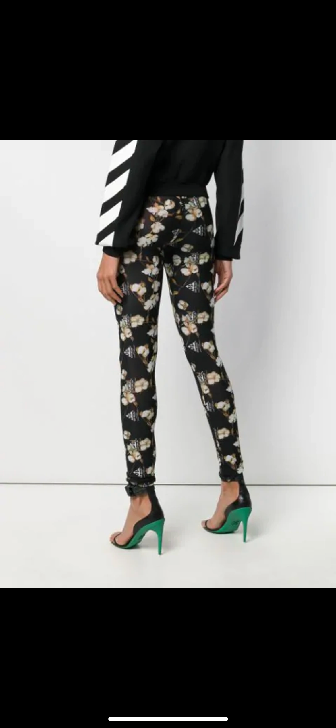 Floral Logo Print Leggings