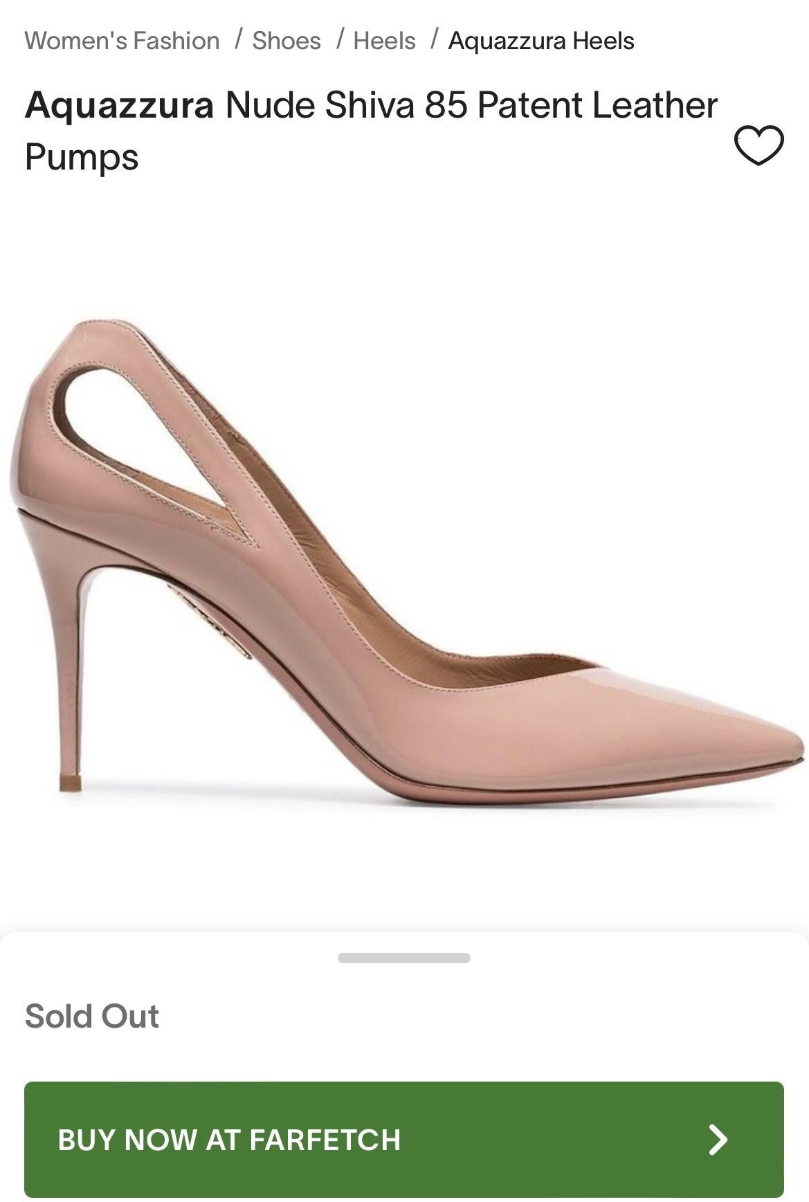 Aquazzura Nude Court Heels