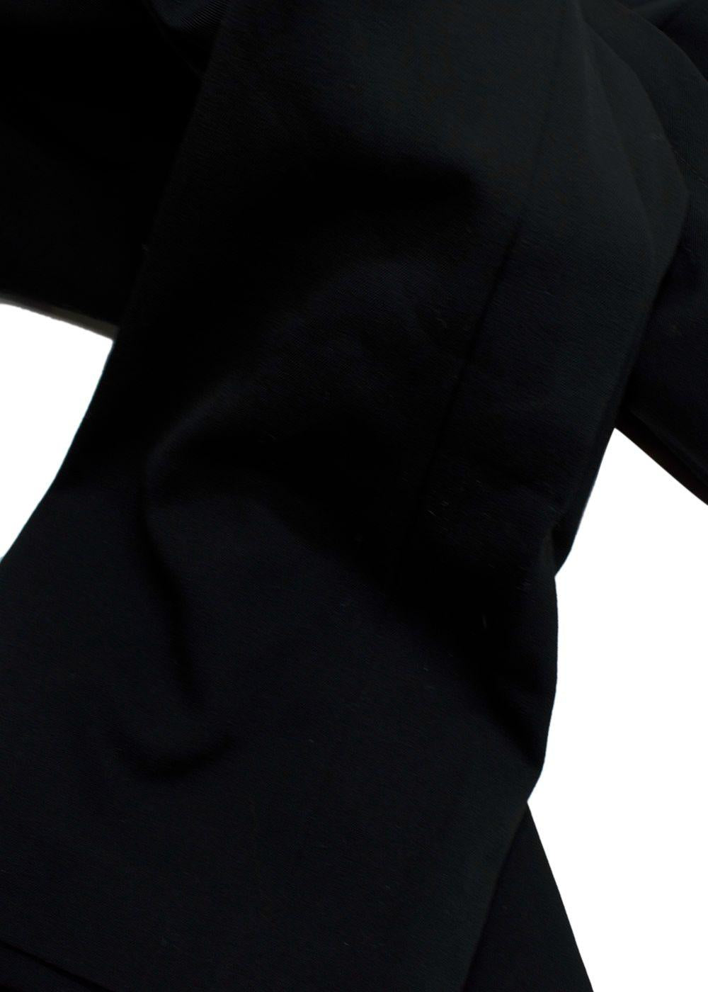 FFORME Black Faye High Waisted Wool Trousers