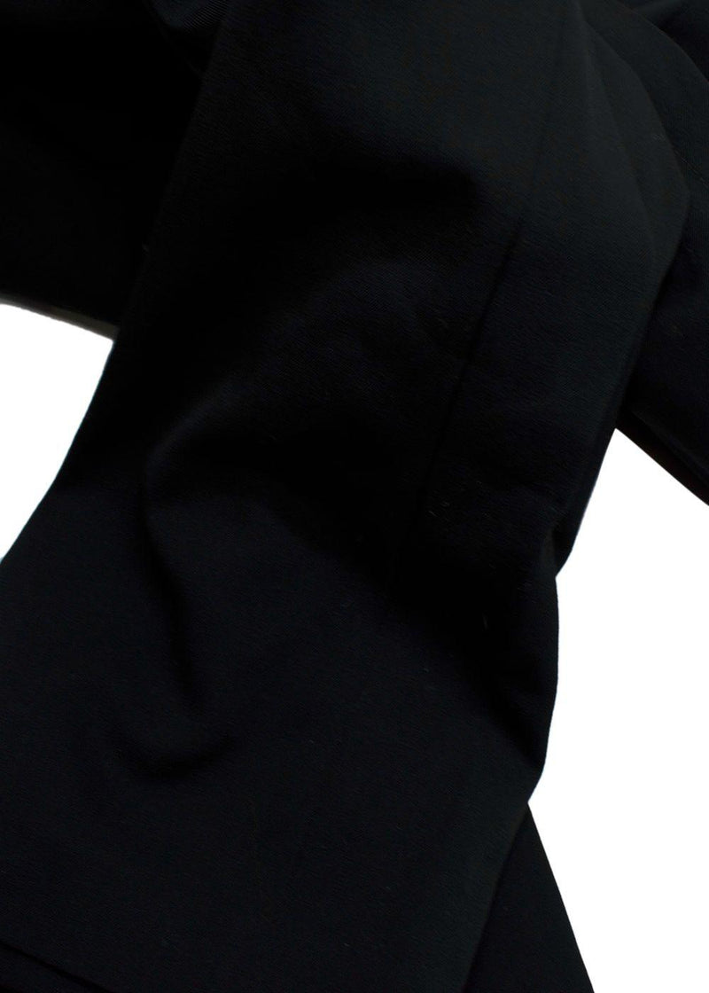 FFORME Black Faye High Waisted Wool Trousers