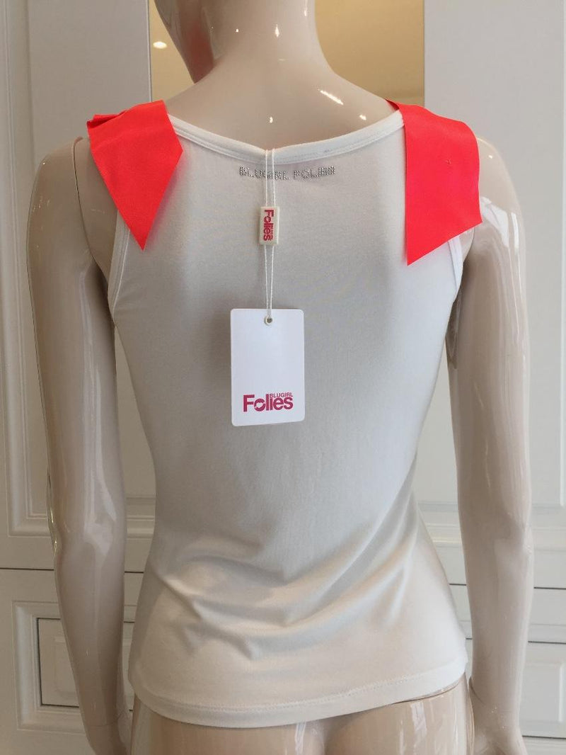 Blumarine Ribbon Vest Top