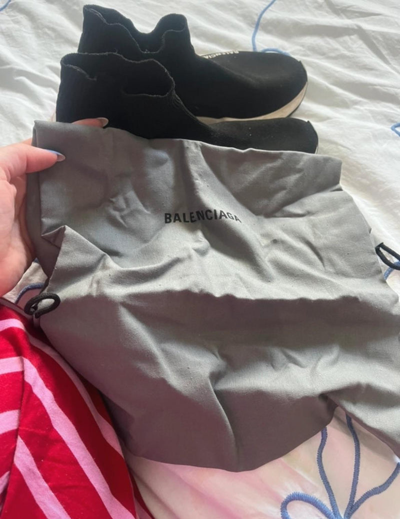 Black Speed Sock Trainers