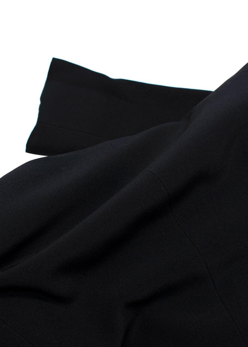 Alexander McQueen Black Dress with Silver Zips