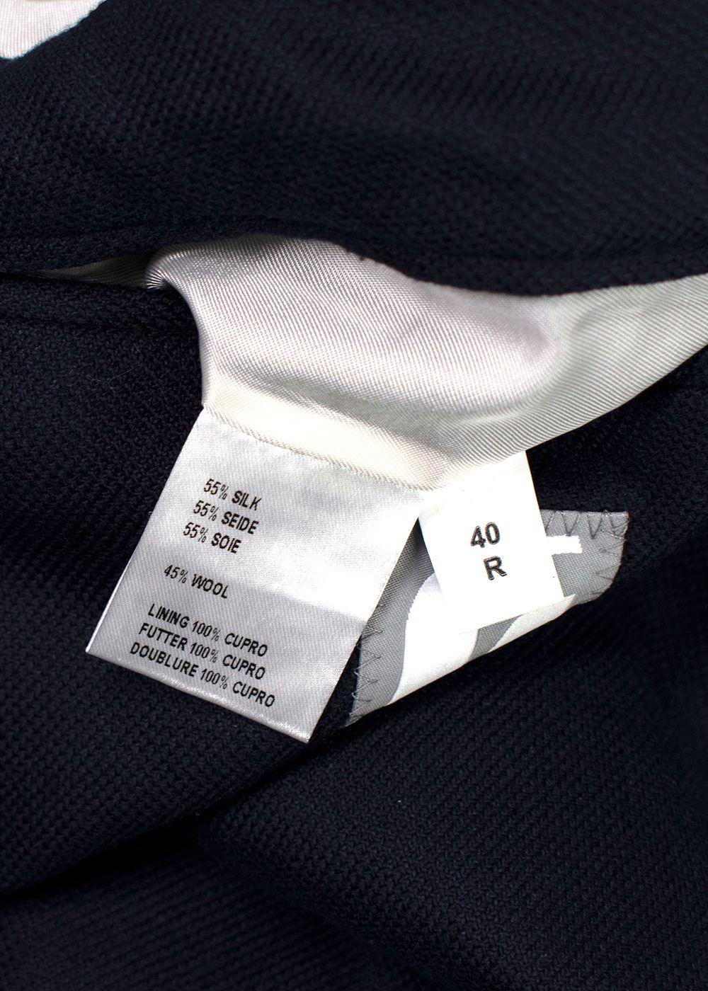 Richard James Silk and Wool Navy Blazer