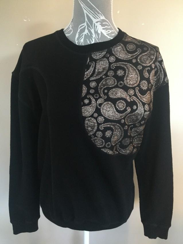 Stella McCartney Black Paisley Embroidered Jumper