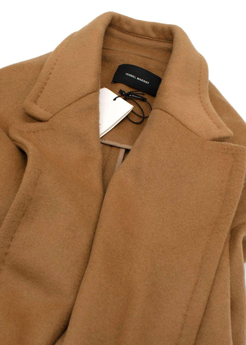 Isabel Marant Caramel Wool-Blend Manteau Corey Coat