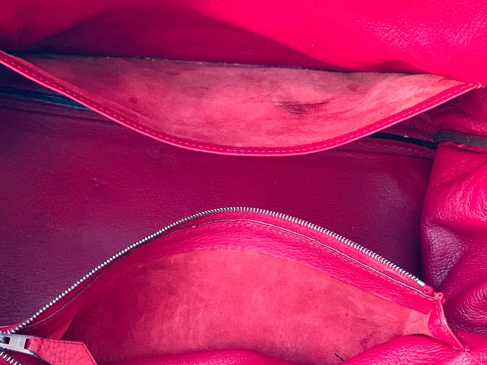 Red Togo Leather Birkin 35 PHW