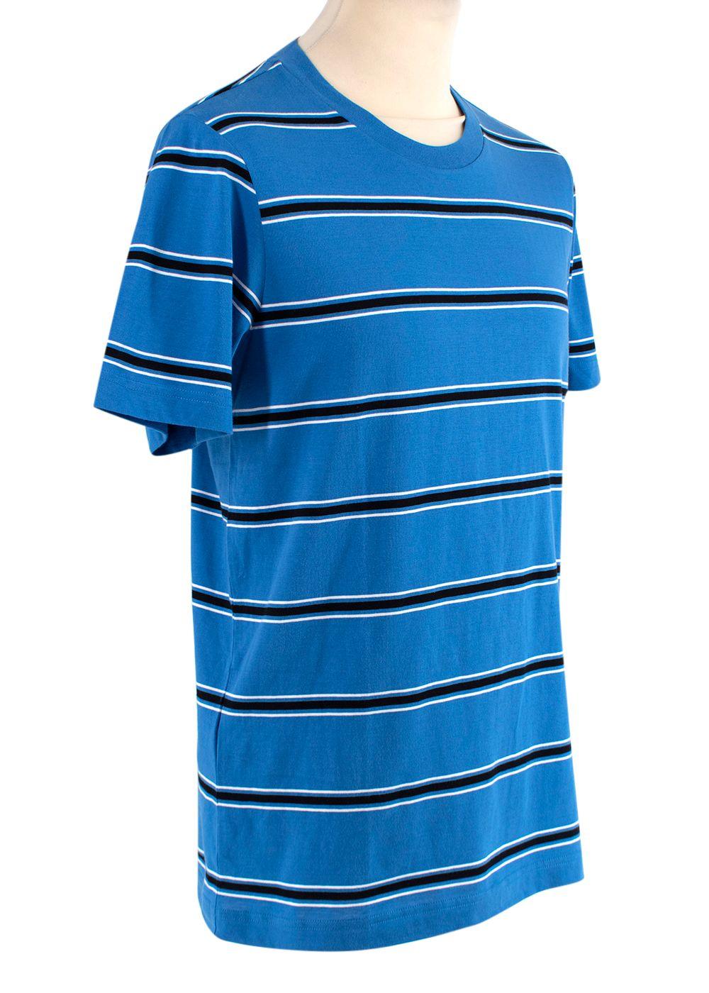 Blue & black striped T-shirt