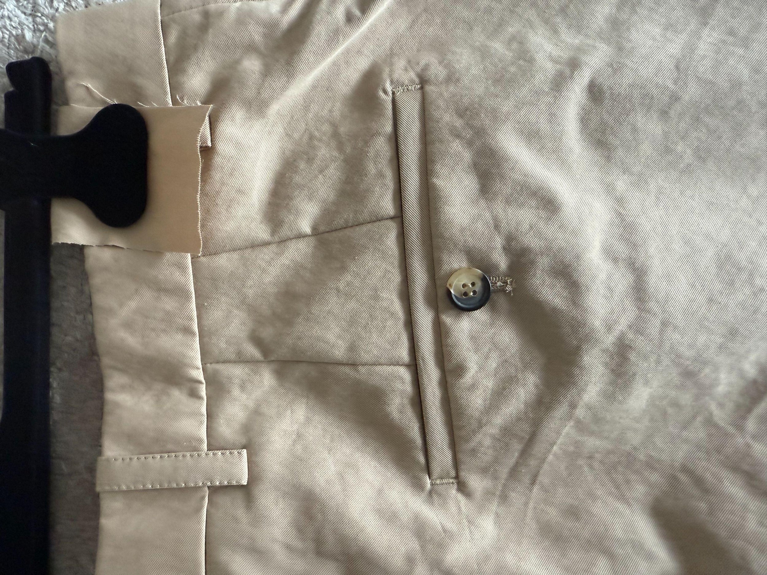 Wardrobe NYC Khaki Wide Chino Pants