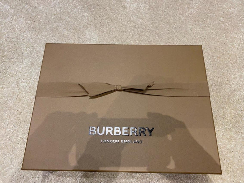 Burberry Orange & Archive Beige TB Monogram Cashmere Throw