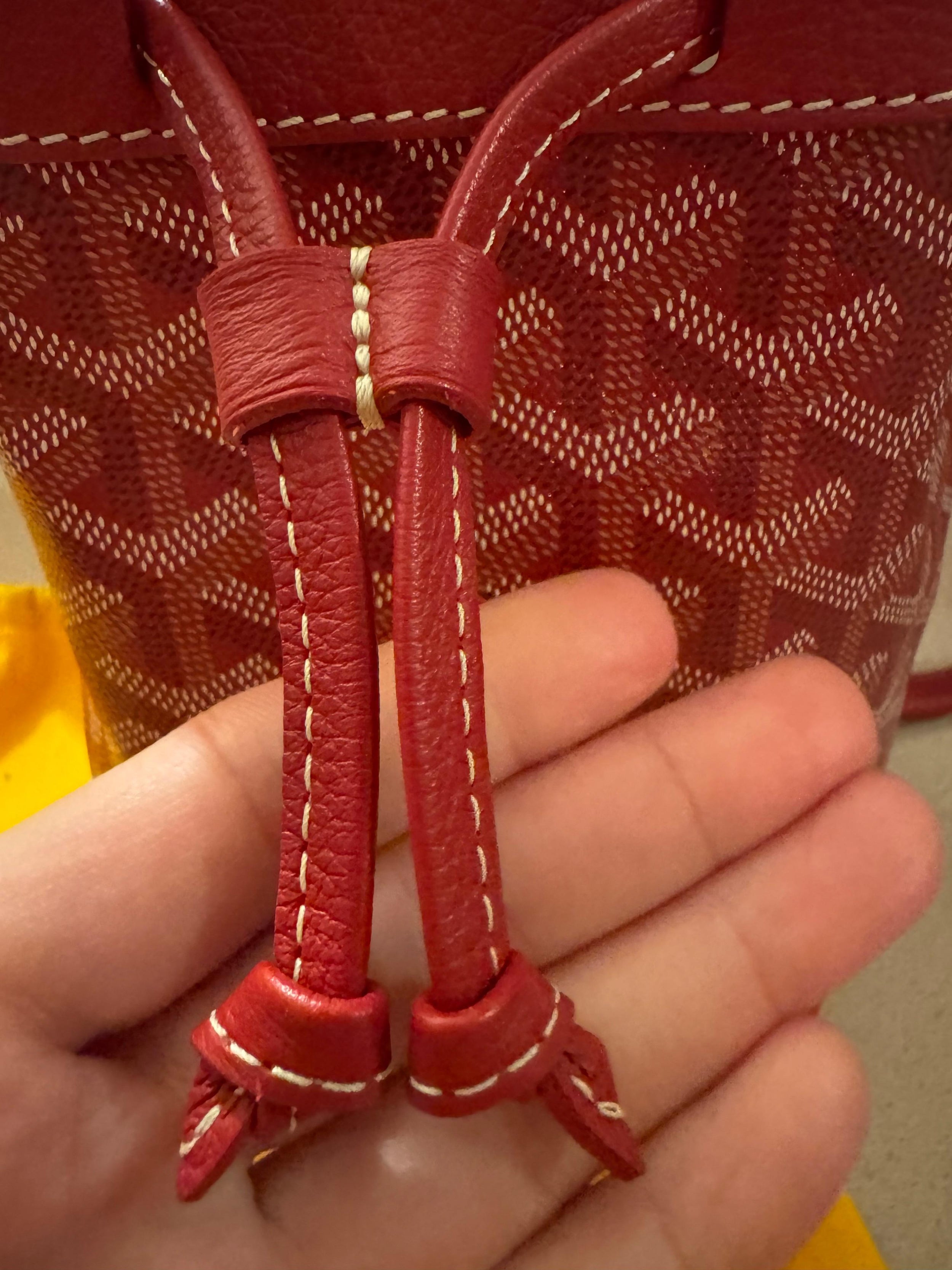Goyard Red Petit flot bucket bag