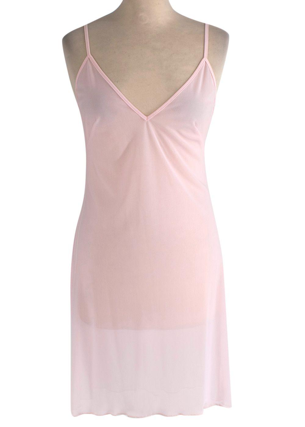 Maria Lucia Hohan Pink Plisse Chiffon Belted Midi Dress