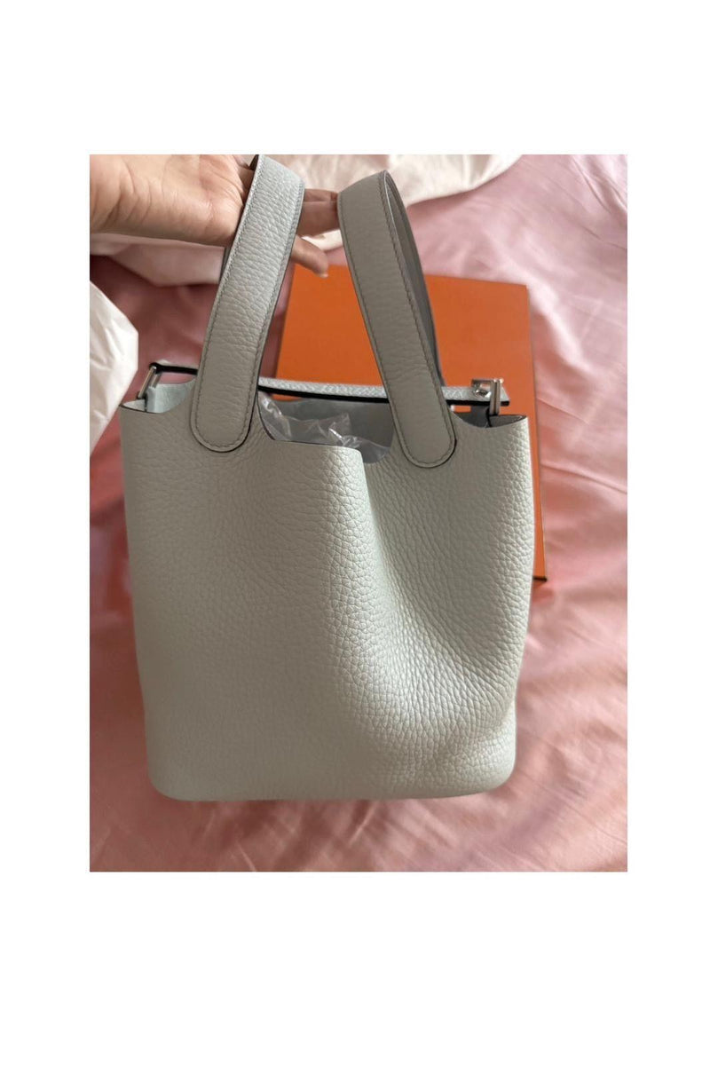 Hermes Bleu Pale Picotin 18