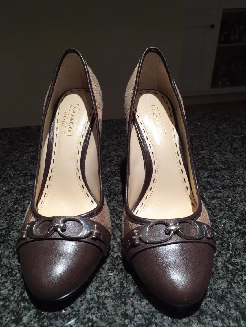 Coach Monogrammed Pumps