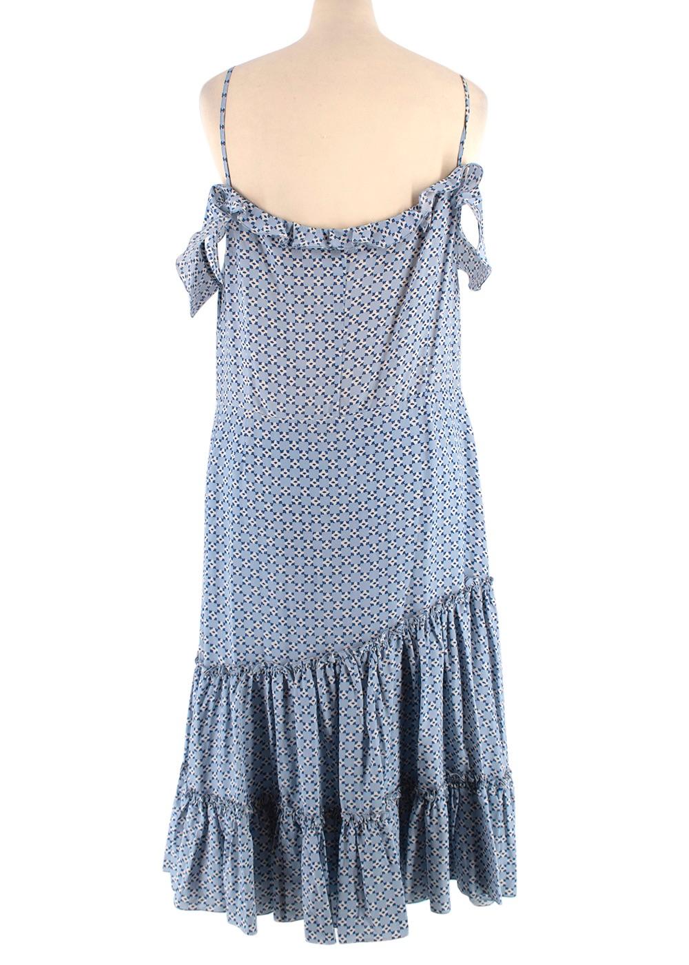 Altuzarra Friday Cold-shoulder Floral-print Silk-georgette Dress