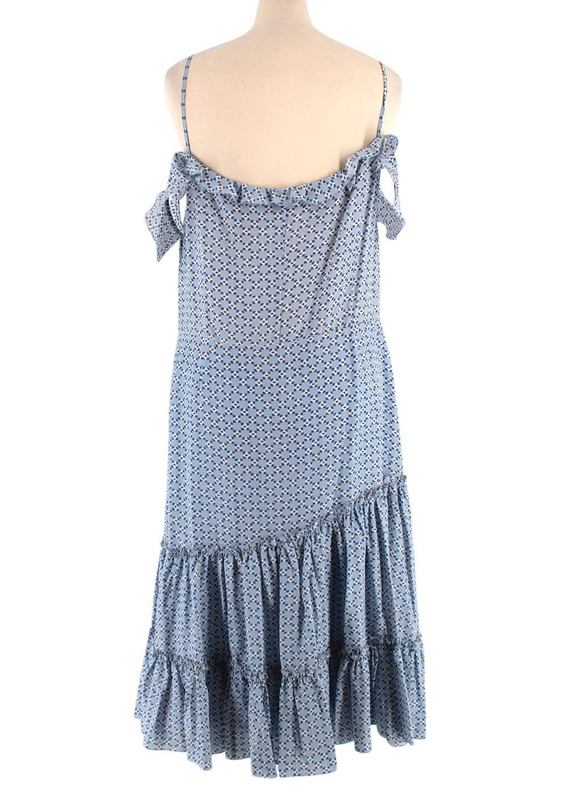 Altuzarra Friday Cold-shoulder Floral-print Silk-georgette Dress