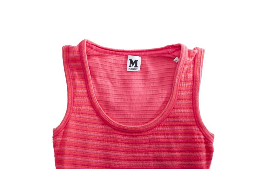 Missoni pink striped lurex dress
