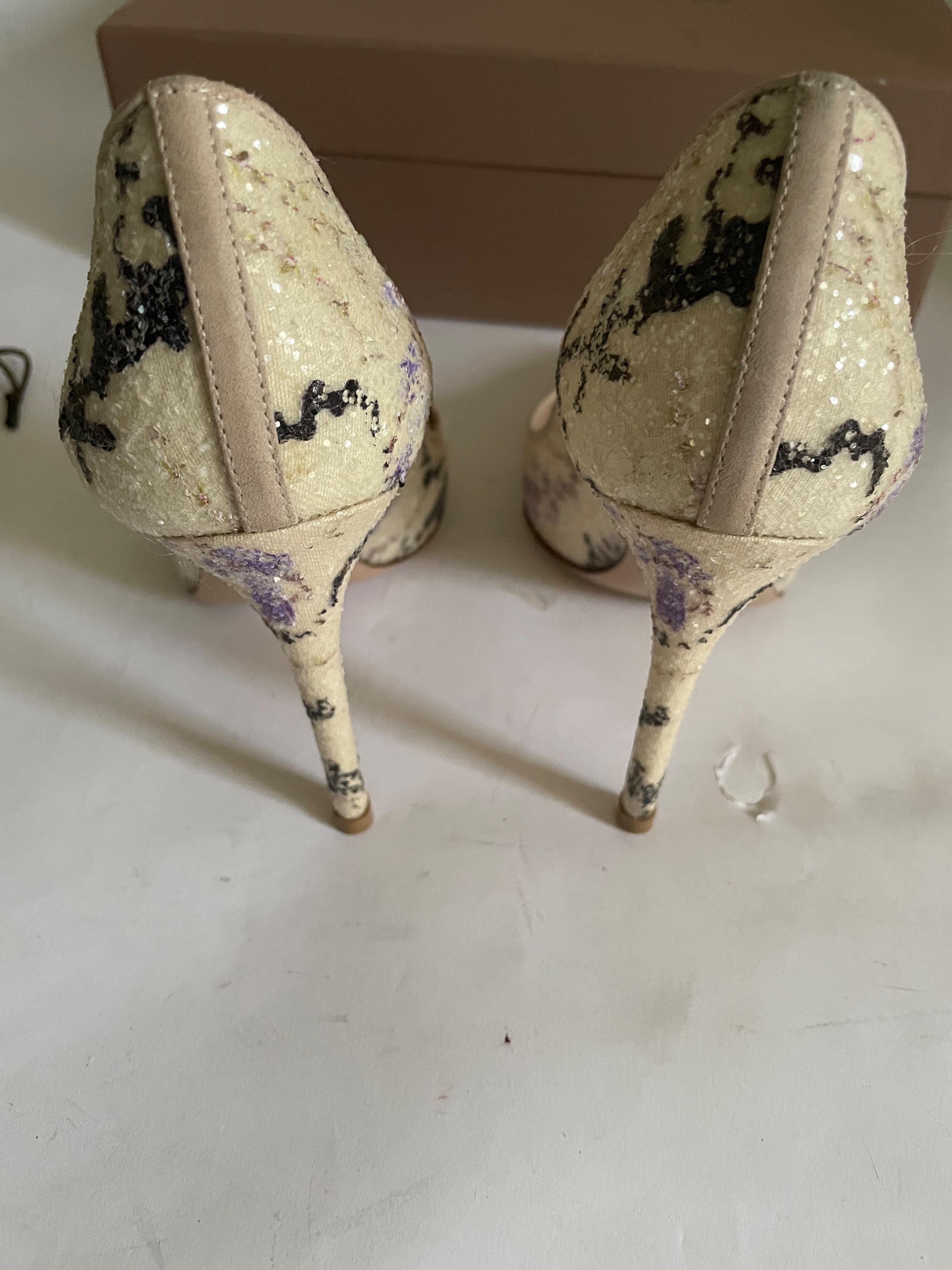 for Mary Katrantzou Floral Pumps