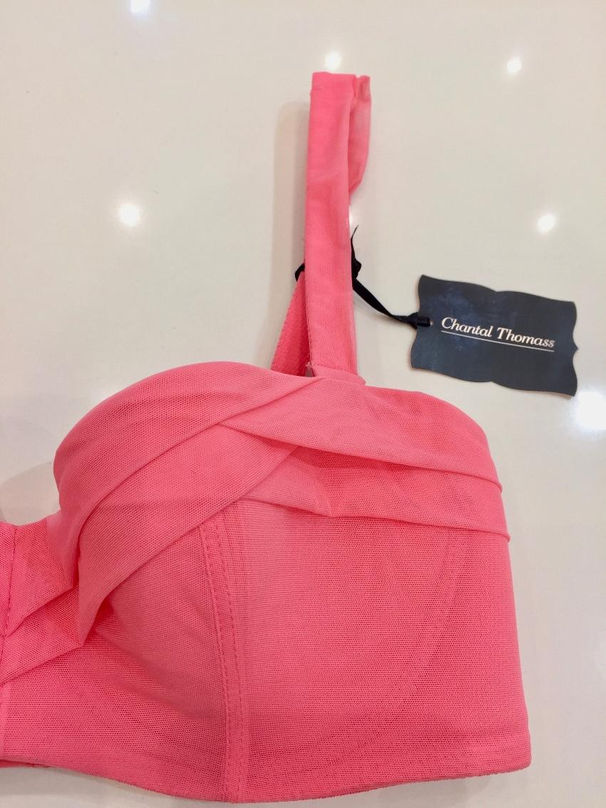 Chantal Thomass watermelon péché Strapless bra and thong set