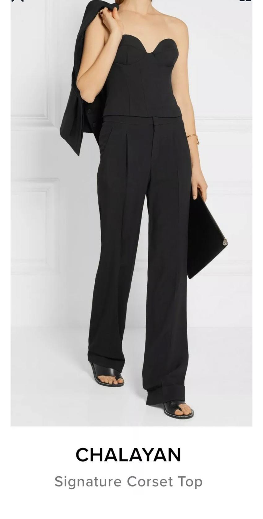 Chayalan Signature Black Bustier - Seen on Jodie Comer in Killing Eve