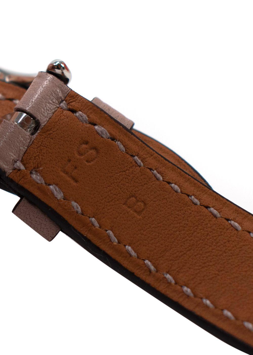 Hermes Glycine Anchor Chain Small Model Cape Cod Watch with Double Tour Strap