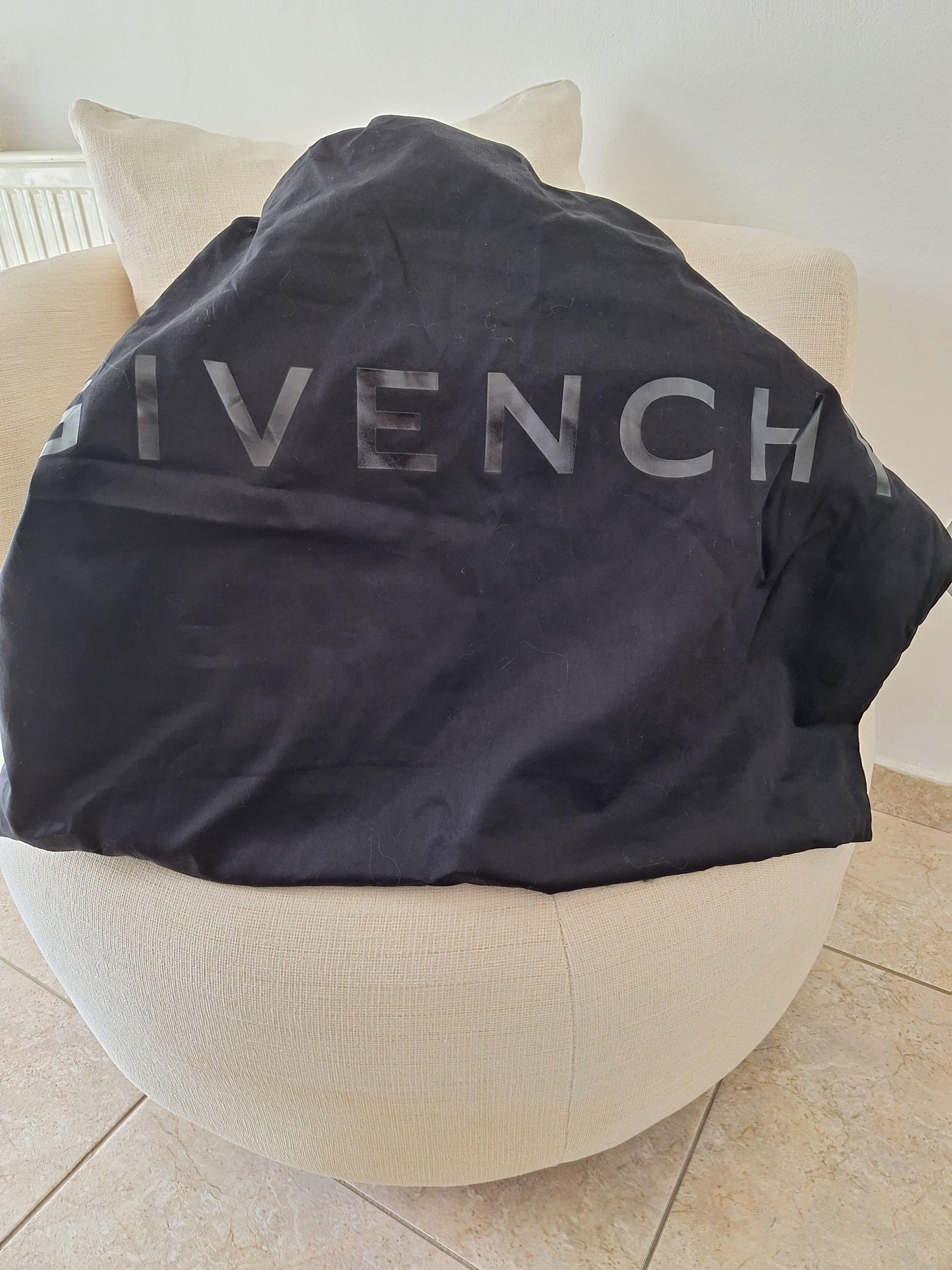 Givenchy Black Medium Canvas Shopper Tote Bag