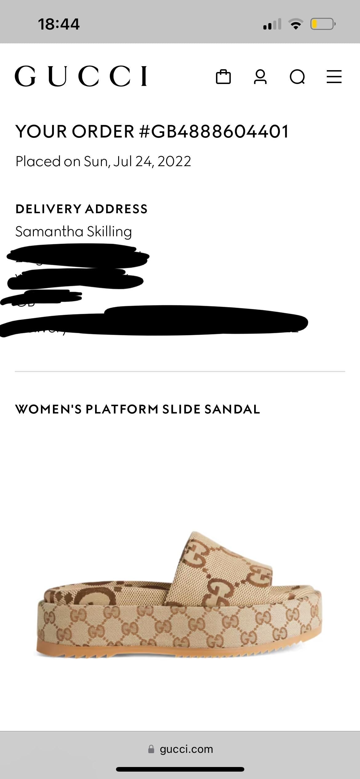 GG Canvas Platform Wedge Sandals