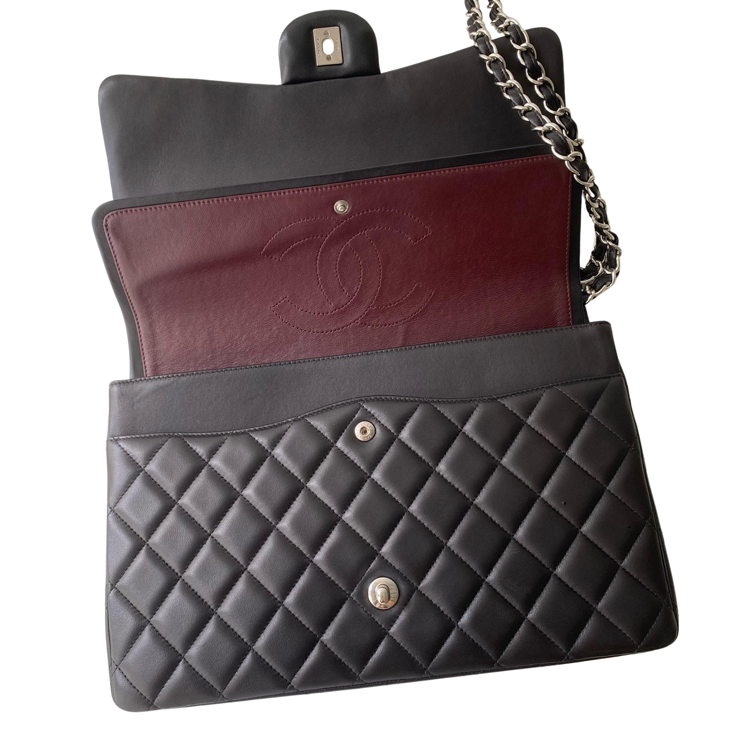 Maxi Lambskin Double Flap