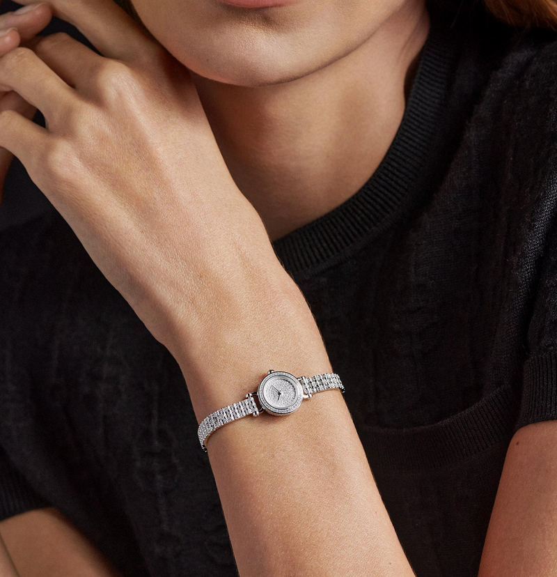 Hermes White Gold Diamond Set Watch