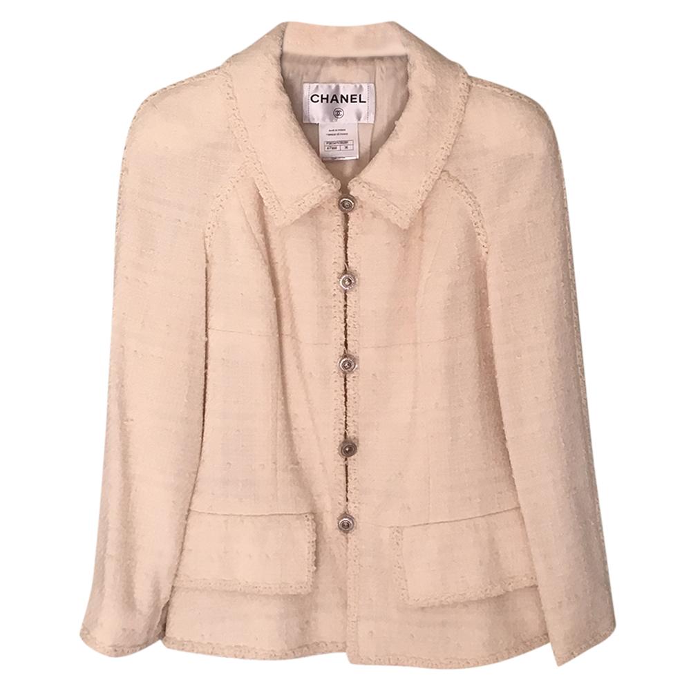 Chanel Cream Tweed Jacket