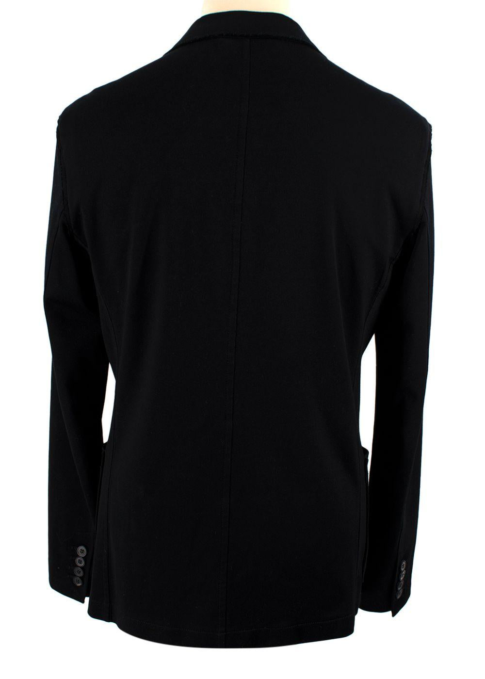 Lanvin Black Cotton Single-breasted Blazer