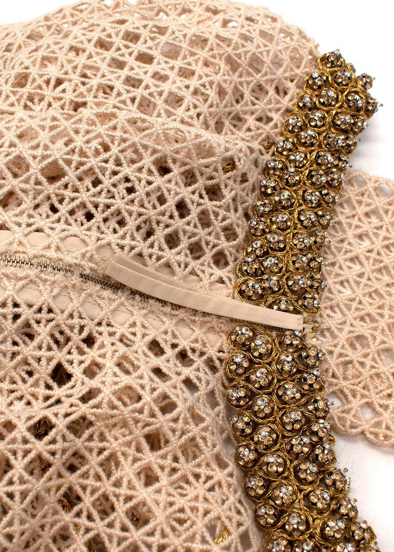 Embellished Crochet Top