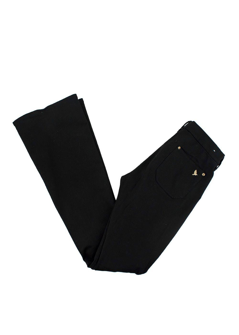 Black MIH Flared Denim Jeans