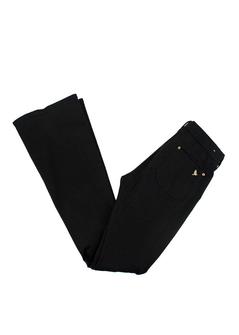 Black MIH Flared Denim Jeans