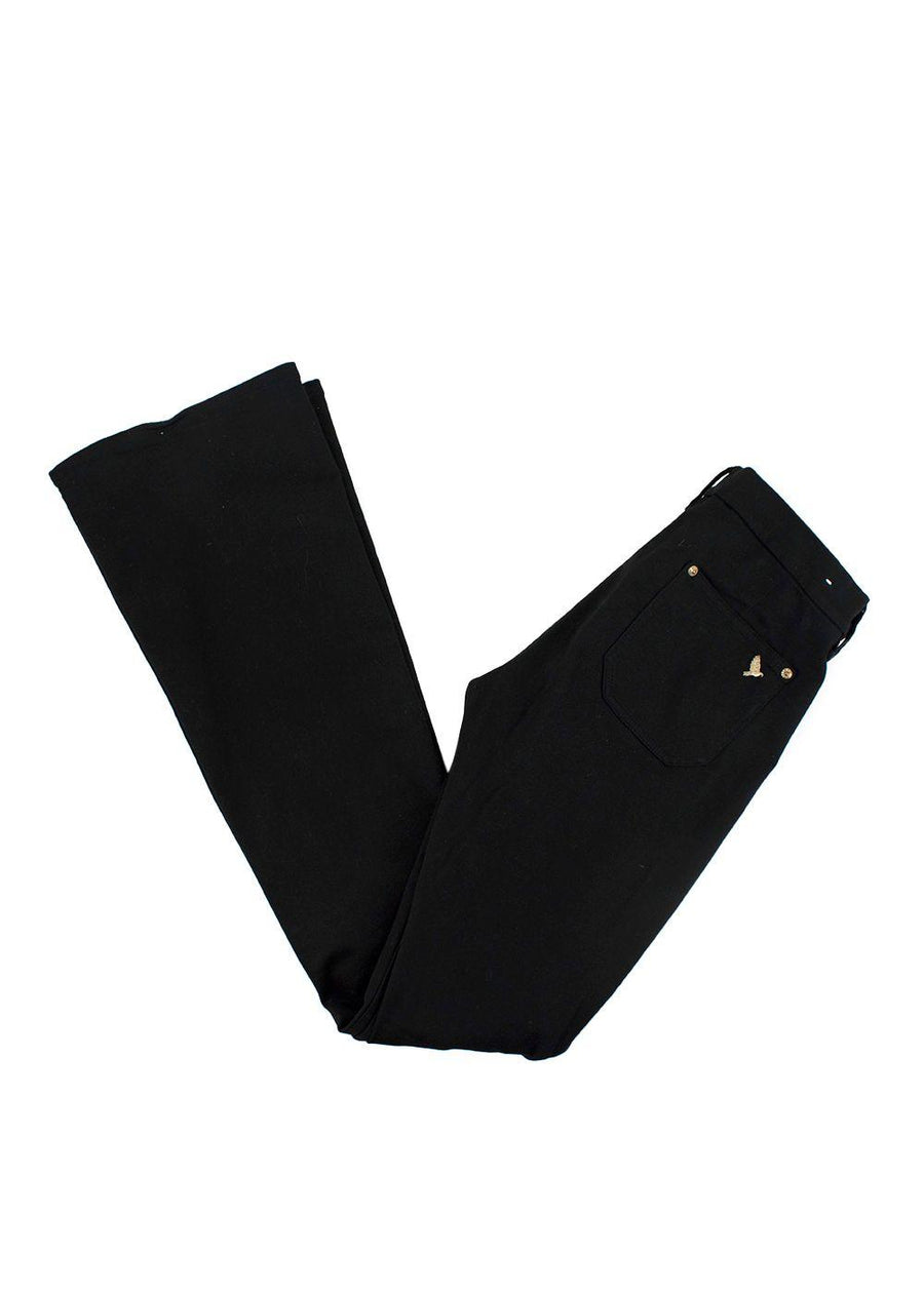 Black MIH Flared Denim Jeans