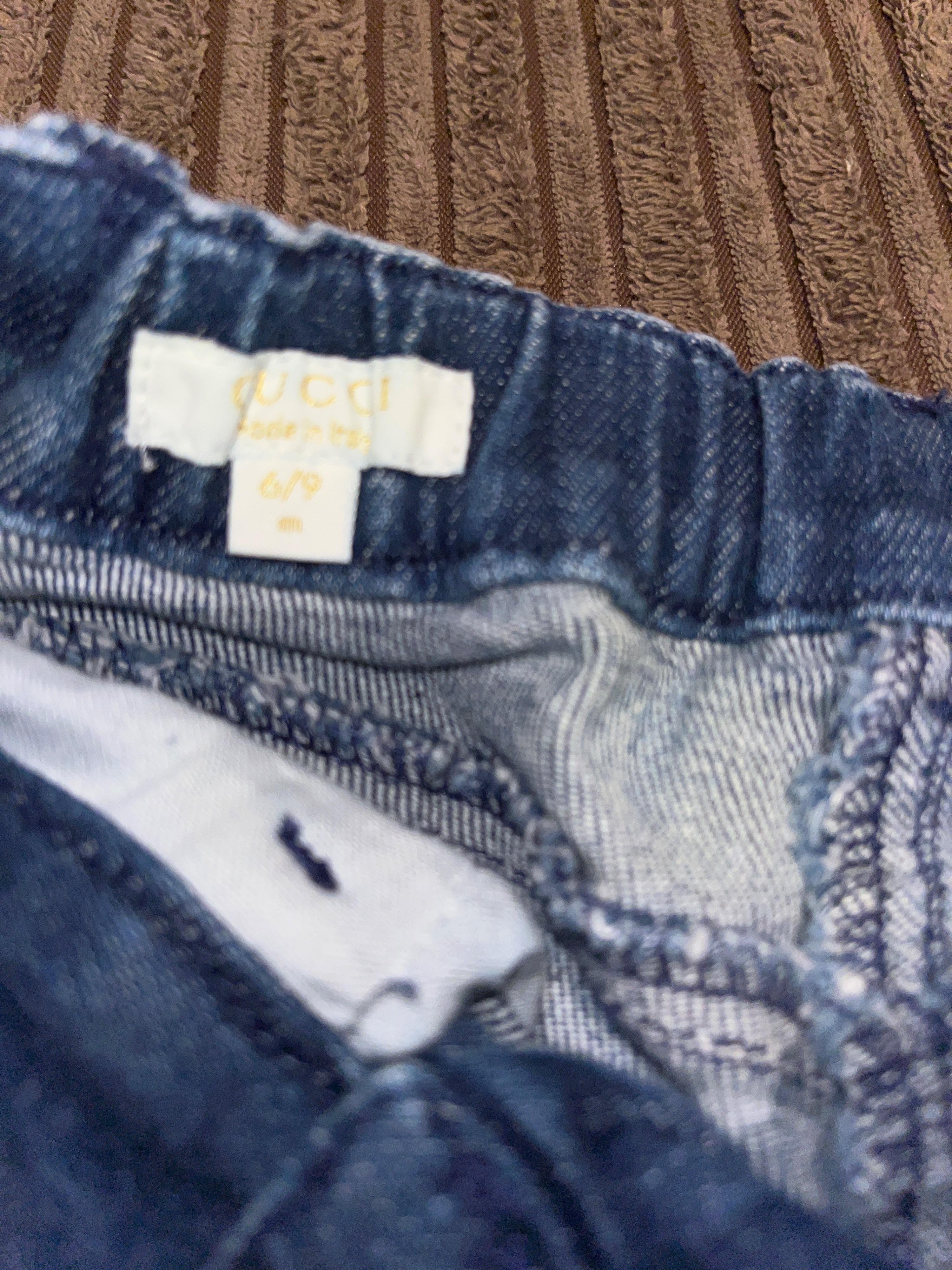 Mid-wash denim jeans