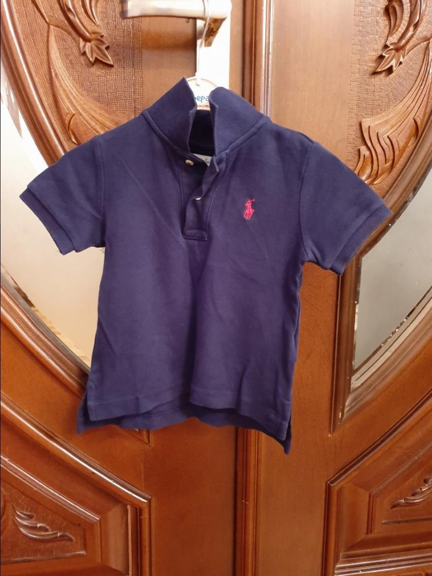 Ralph Lauren Boy's purple & white polo tops