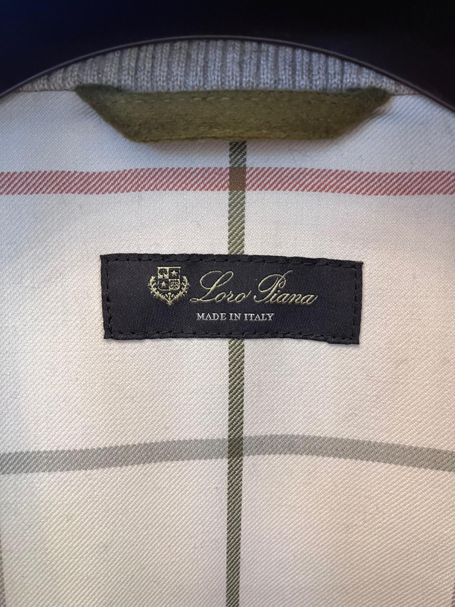 Khaki Cashmere Bomber Jacket