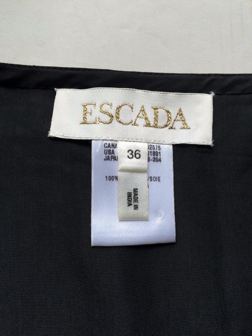 ESCADA Beaded Multi-Colored Paisley Print Mini Skirt