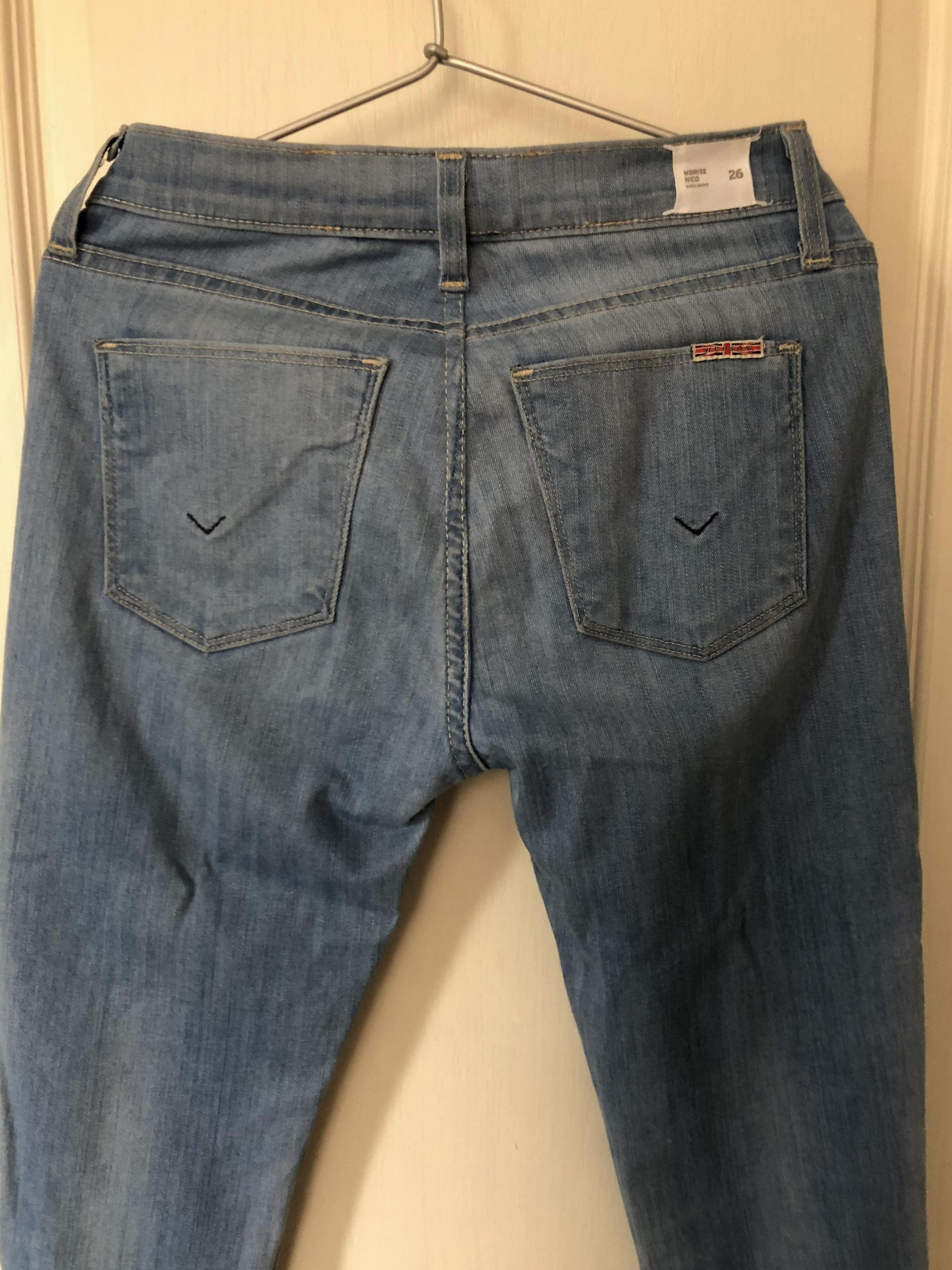 Hudson mid rise nico super skinny jeans
